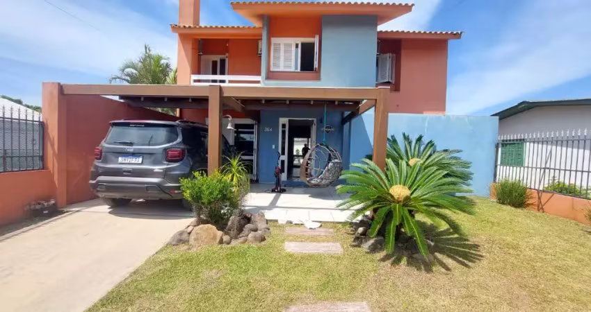 Casa localizado no balneário figueirinha em arroio do sal/rs. residência com 120m² a poucos metros do mar e mobiliada.