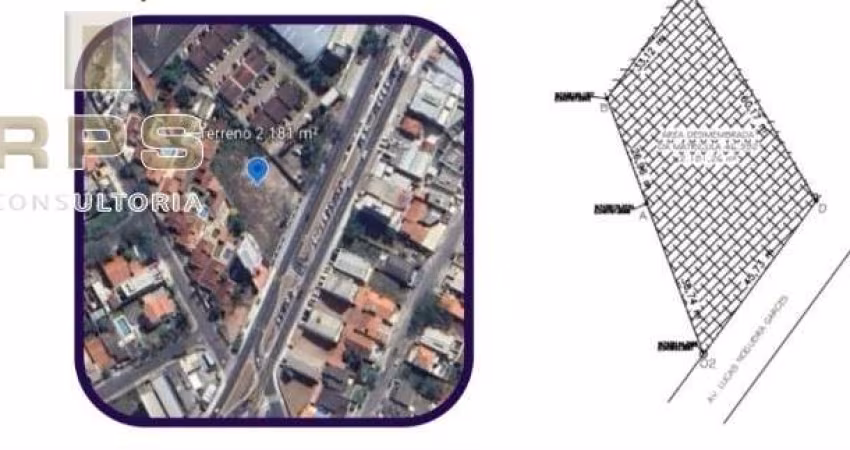 Terreno Comercial com 2181m2 na Alameda Lucas Nogueira Garcez em Atibaia