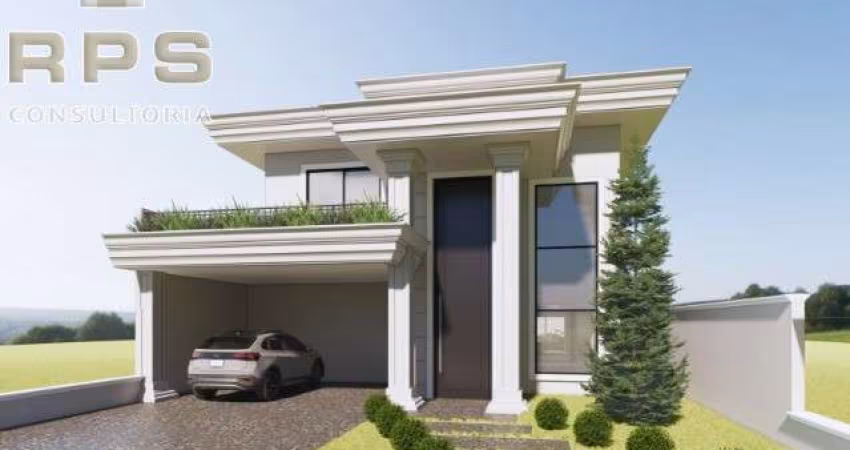Casa em construção no Condomínio Vista da Serra em Atibaia, 3 suítes, escritório reversivel em mais uma suíte, piscina, espaço gourmet, lazer completo