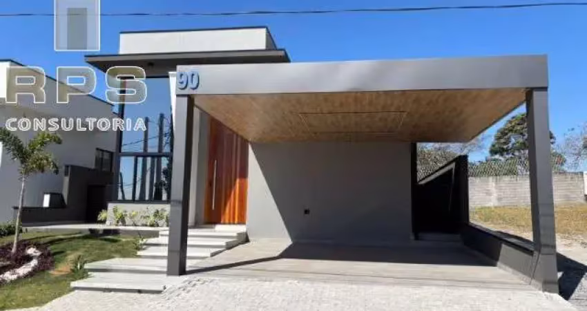 Casa térrea no condomínio terras de atibaia 1 com 3 quartos sendo 1 suíte com closet, lavabo, área gourmet com banheiro externo, piscina com ducha