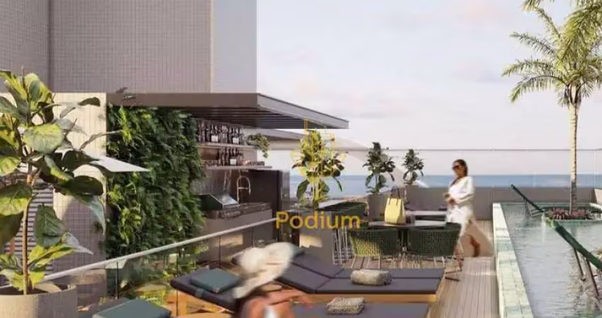 Flats com varanda/sacada a 180m da praia de Intermares - FL0248