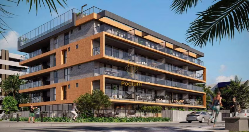 Apartamentos com varanda / sacada gourmet a beira mar da praia de Intermares -AP1429