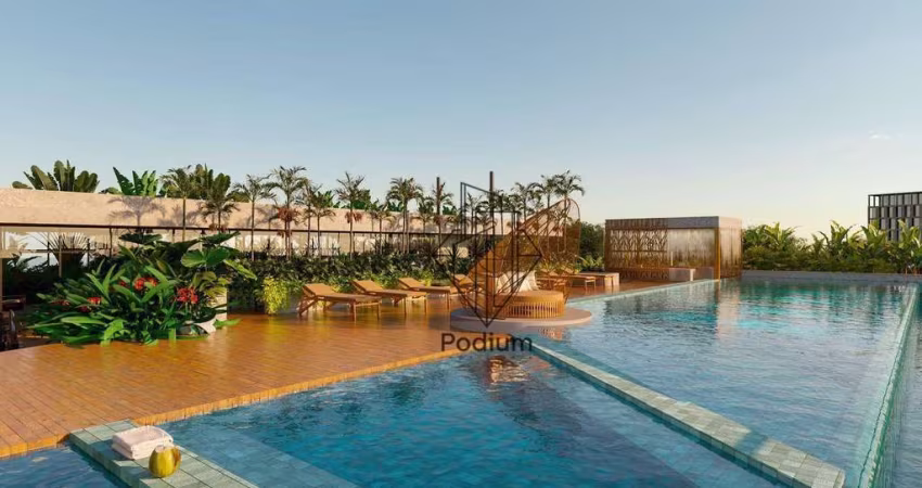 Apartamentos de ato padrão com varanda /sacada gourmet  a 590m da praia de Manaíra -AP1773