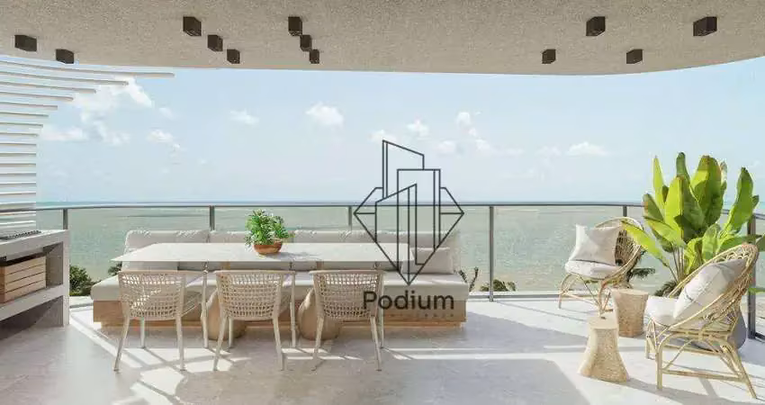 Cobertura Duplex com vista mar e varanda/sacada a 82 metros da praia de Camboinha/Cabedelo. - CO0132