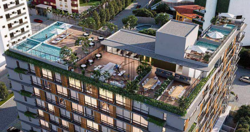 Flats duplex na cobertura com piscina privativa e excelente localização a 230m da praia do Bessa / Jardim Oceania - FL0529