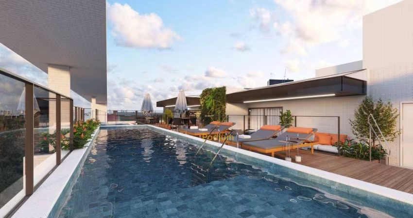 Apartamentos com varanda/ sacada a 450m da praia de Intermares - AP1387