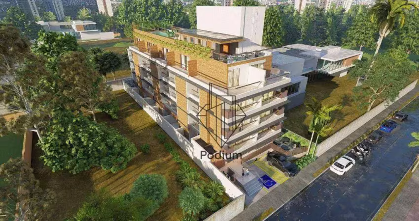 Flats na Cobertura com solarium e vista mar a beira mar da praia de Cabo Branco - CO0137