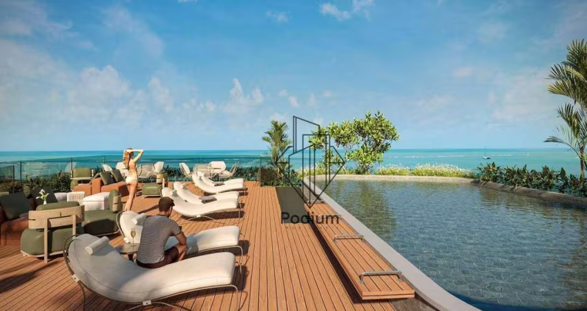 Apartamentos térreo com jacuzzi privativa a 230m da praia de Ponta de Campina em Cabedelo - AP2275