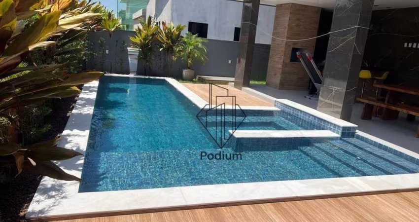 Casa de porteira fechada com sobrado e piscina privativa em condomínio fechado no Alphaville/PB Bayeux - CA0120