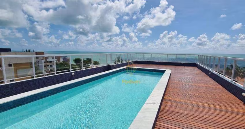 Apartamento Mobiliado e com vista para o mar e 90m da praia do Bessa no Jardim Oceania - AP1820