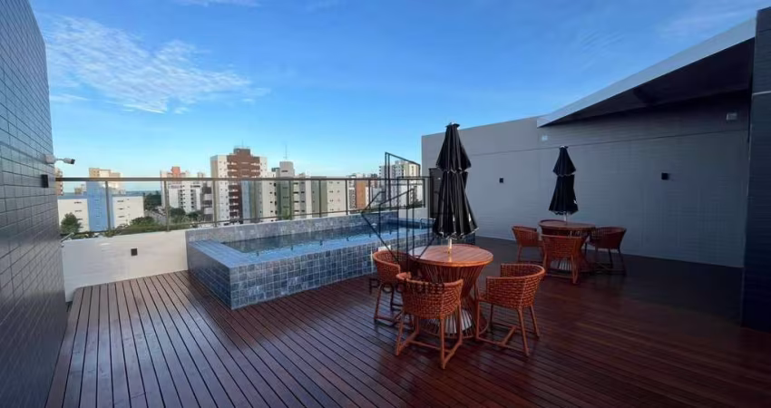 Flat com área de lazer e ótima localização a 500m da praia de Intermares - FL0195