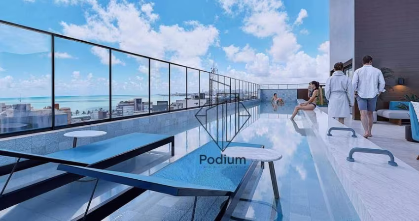 Apartamentos com varanda / sacada  a 400m da praia de Intermares - AP2078