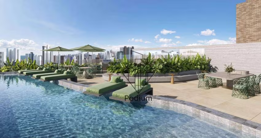 Apartamentos de alto padrão com varanda / sacada gourmet com excelente localização no Aeroclube / Bessa -AP2159