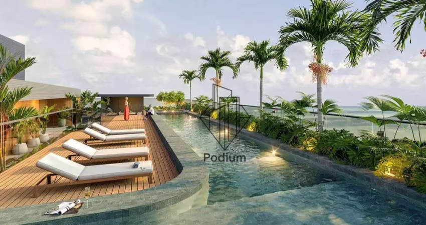 Flats studio com varanda / sacada a aproximadamente 330m da praia de Manaíra - FL0512