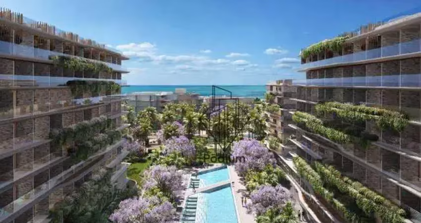 Cobertura duplex com jacuzzi privativa e pé na areia da praia de Ponta de Campina - CO0249
