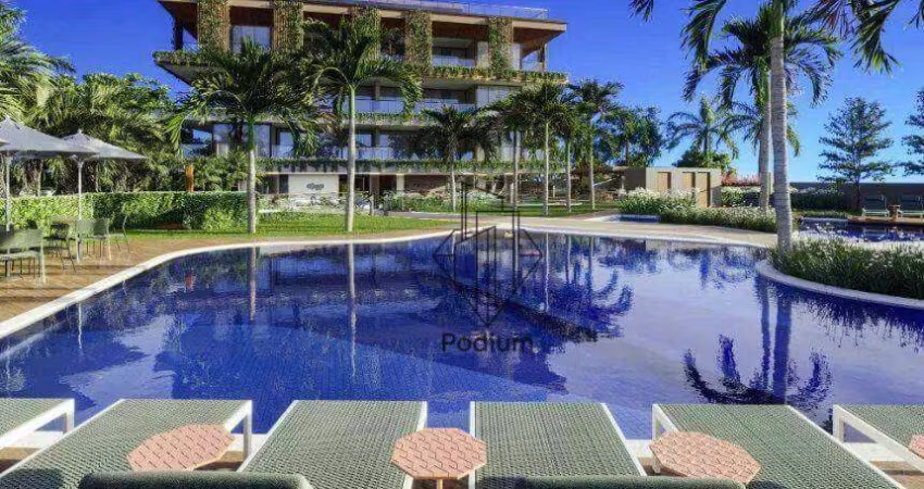 Apartamentos com varanda / sacada pés na areia da praia do Seixas - AP2217