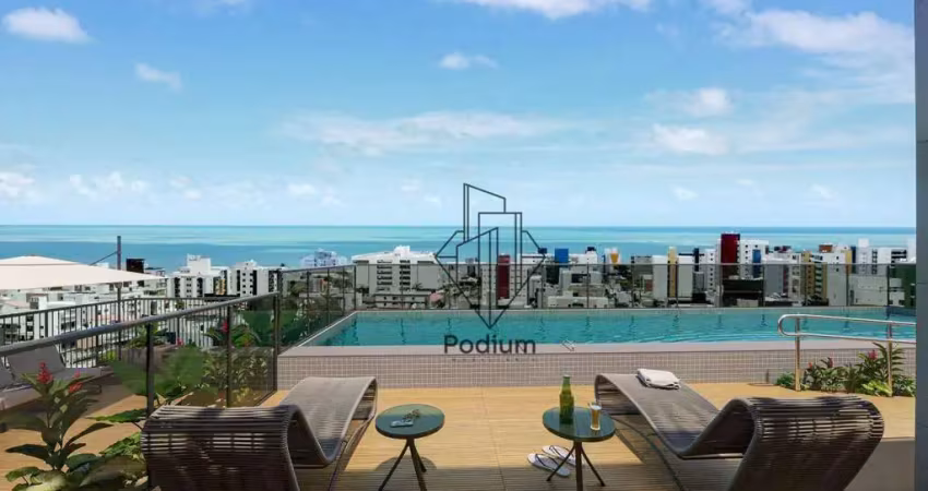 Apartamentos com varanda / sacada a 550m da praia do Bessa -  AP1858