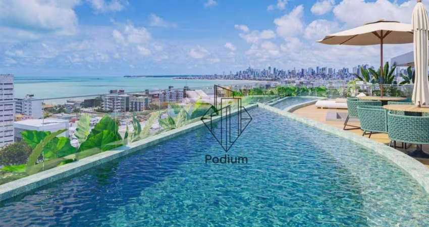 Apartamentos com varanda / sacada gourmet a aproximadamente 430m da praia do Bessa -  AP2244