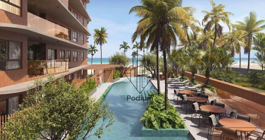 Apartamento térreo com piscina privativa na beira mar da praia Formosa em Cabedelo - AP2265