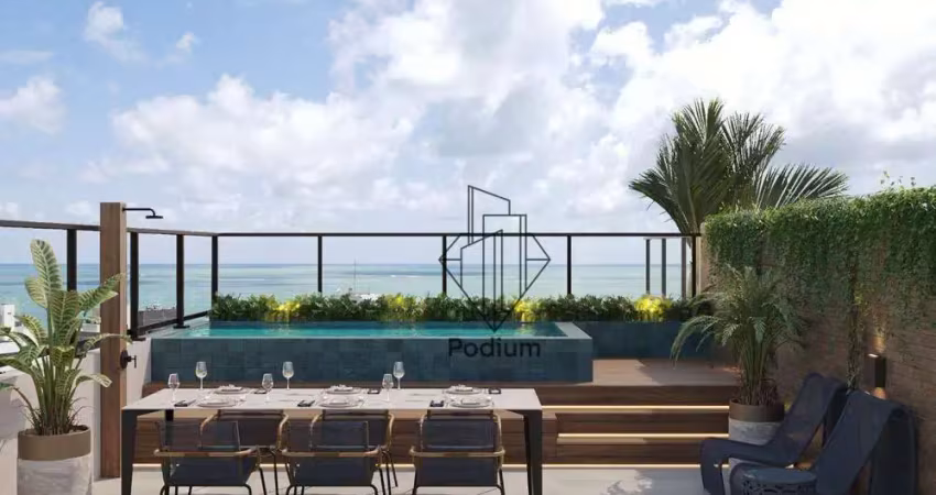 Cobertura Duplex com varanda / sacada gourmet e piscina privativa a 200m da praia de Camboinha / Cabedelo - CO0207