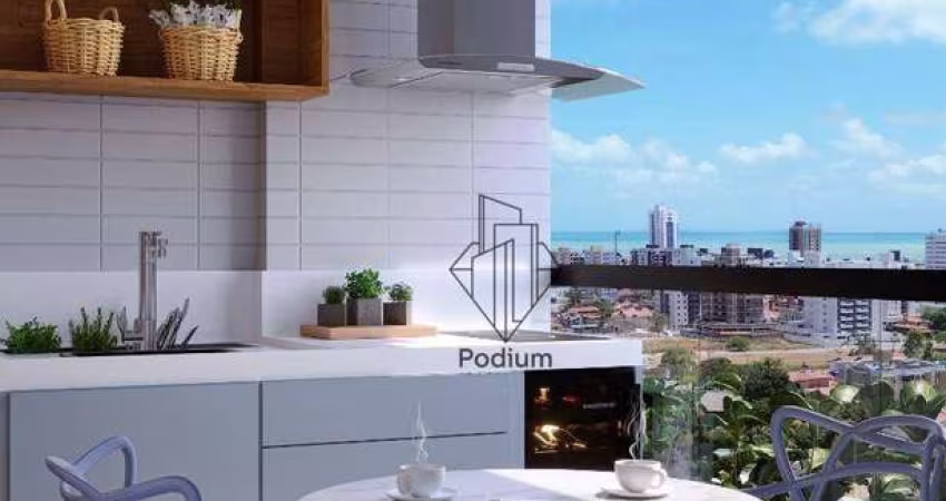 Apartamentos com varanda / sacada gourmet à 270m do Parque Linear Parahyba 2 no bairro do Jardim Oceania / Bessa - AP2410