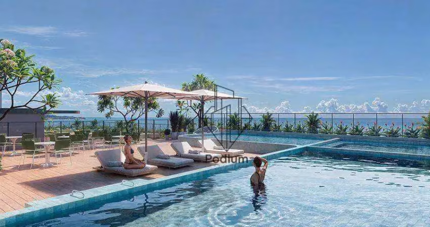 Flats com varanda / sacada e excelente localização a 230m da praia do Bessa / Jardim Oceania - FL0527