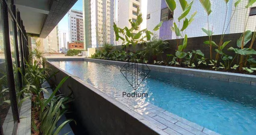 Flat em Tambaú em prédio com estrutura moderna-FL0688