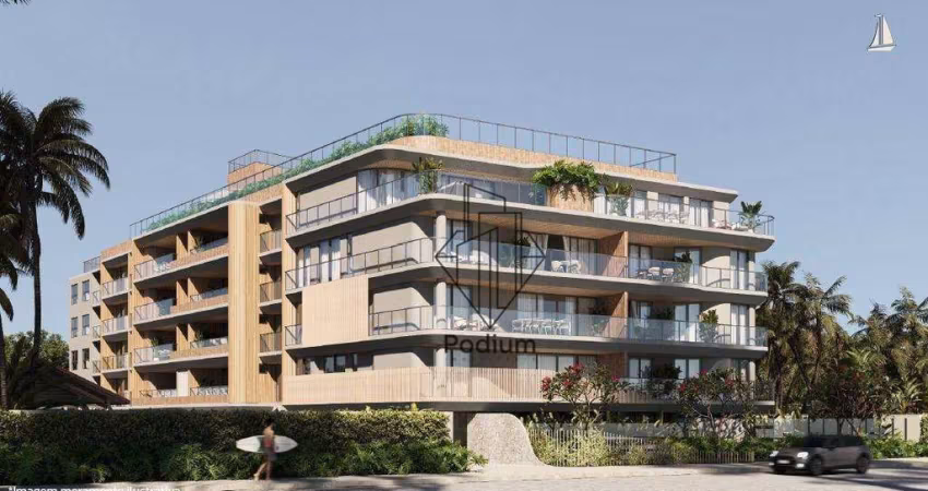 Apartamentos com varanda / sacada e vista lateral à beira mar da praia Formosa em Cabedelo - AP2526