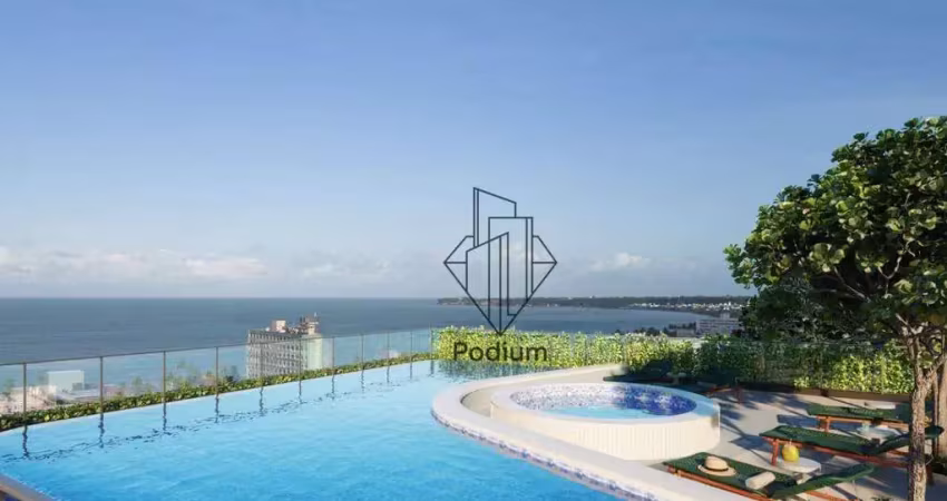 Flats com terraço á 340m da praia de Cabo Branco- FL0689.
