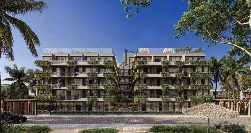 Flats Studio na cobertura Duplex com área privativa e vista à beira mar da praia de Poço - FL0751