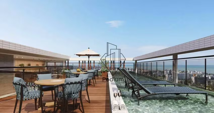 Apartamentos com varanda / sacada gourmet aproximadamente á 300m da praia de Intermares - AP2585