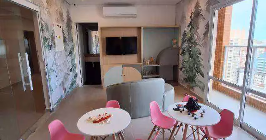Apartamento com 1 quarto à venda, 38 m² por r$ 345.000 - boqueirão - praia grande/sp
