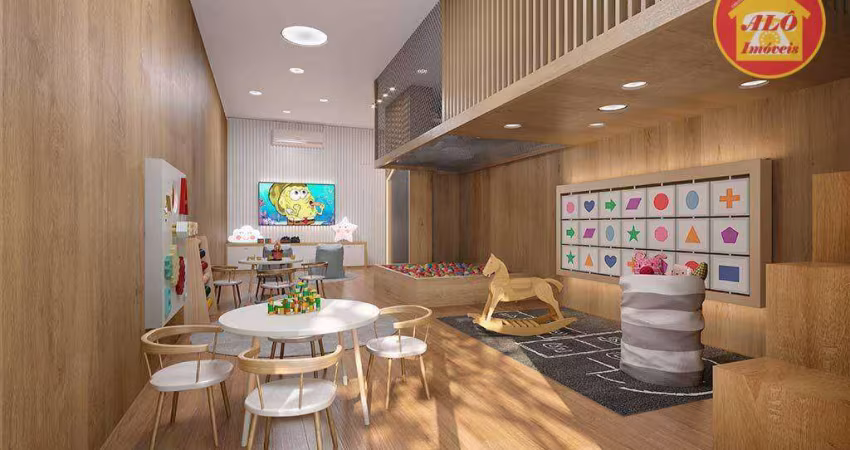 Apartamento com 3 dormitórios à venda, 120 m² por R$ 733.000,00 - Guilhermina - Praia Grande/SP