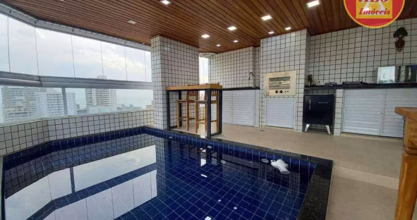 Apartamento com 4 dormitórios à venda, 205 m² por r$ 1.950.000,00 - canto do forte - praia grande/sp