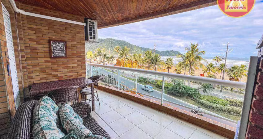 Apartamento com 3 quartos à venda - frente para o mar - 114 m² por r$ 970.000 - canto do forte - praia grande/sp