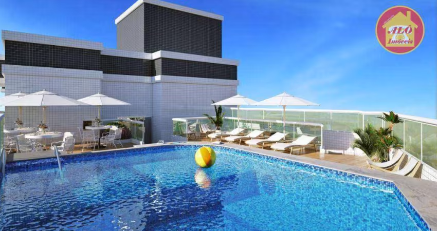Apartamento com 1 quarto  à venda, 46 m² por R$ 250.000 - Mirim - Praia Grande/SP