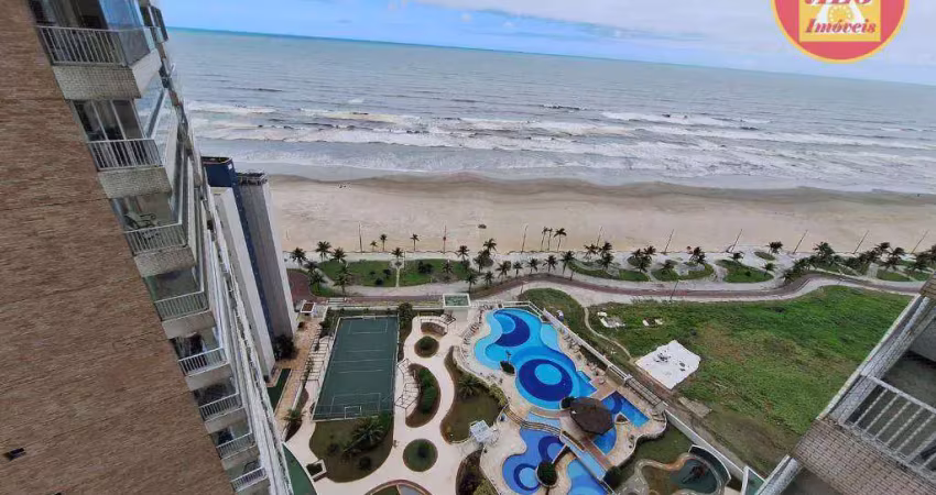 Apartamento frente mar com 2 quartos à venda, 69 m² por r$ 620.000 - mirim - praia grande/sp