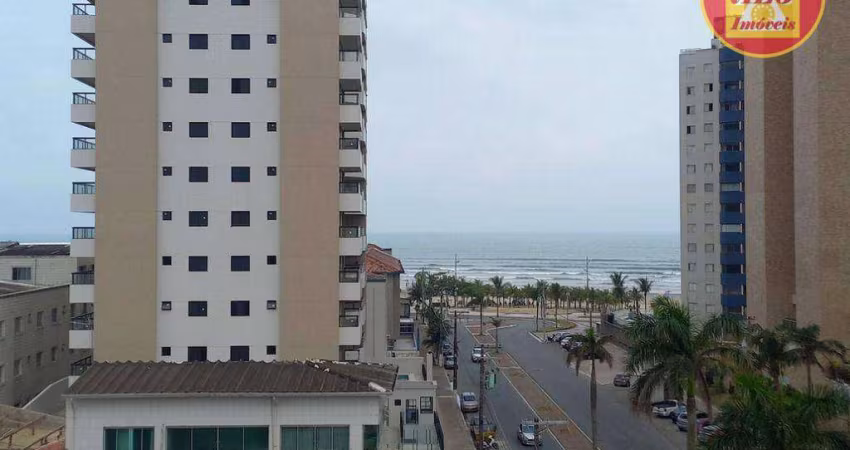 Apartamento vista mar com 2 quartos à venda, 77 m² por R$ 430.000 - Mirim - Praia Grande/SP