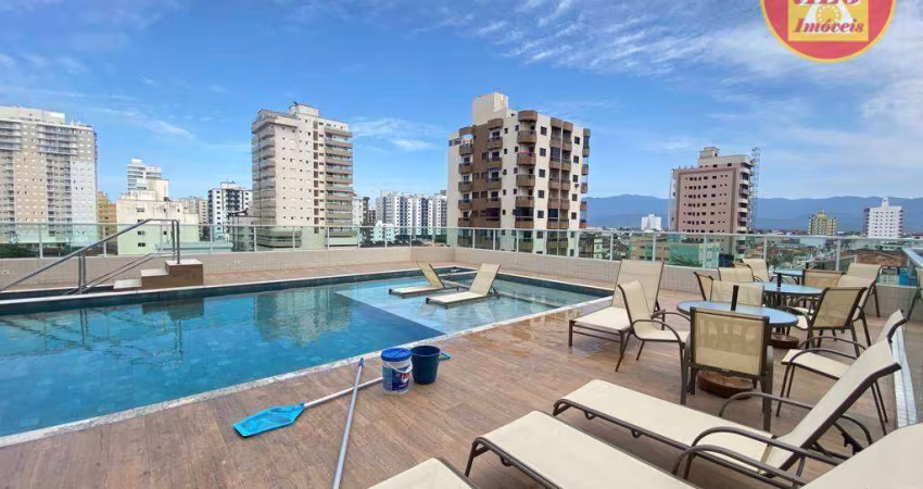 Apartamento com 2 quartos - 300 metros da praia - à venda, 71 m² por R$ 430.000 - Tupi - Praia Grande/SP