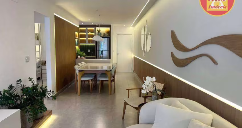 Apartamento com 2 quartos à venda, 101 m² por r$ 954.500 - canto do forte - praia grande/sp