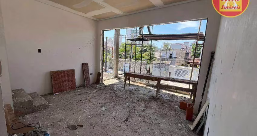 Sobrado com 3 quartos à venda, 89 m² por R$ 570.000 - Vila Guilhermina - Praia Grande/SP