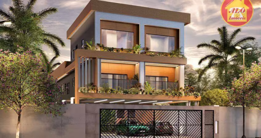 Casa com 2 quartos à venda, 48 m² por R$ 335.000 - Vila Guilhermina - Praia Grande/SP