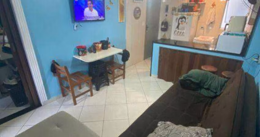 Kitnet com 1 quarto à venda, 38 m² por R$ 185.000 - Aviação - Praia Grande/SP