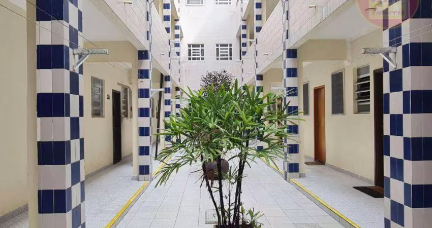 Kitnet com 1 quarto à venda, 23 m² por r$ 210.000 - canto do forte - praia grande/sp