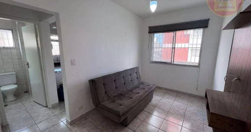 Apartamento com 1 quarto à venda, 40 m² por R$ 285.000 - Boqueirão - Praia Grande/SP