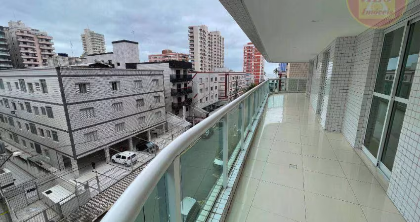 Apartamento com 3 dormitórios para alugar, 163 m² por R$ 5.556,00/mês - Tupi - Praia Grande/SP