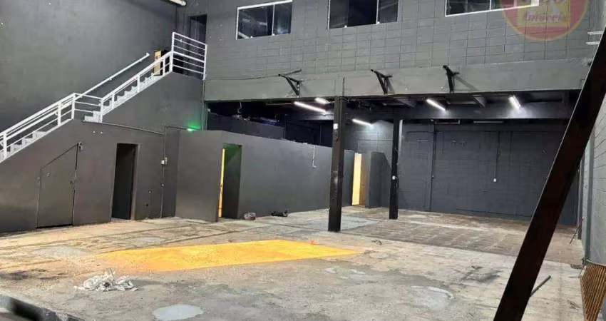 Galpão para alugar, 396 m² por r$ 12.000/mês - boqueirão - praia grande/sp