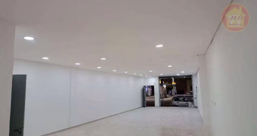 Loja para alugar, 110 m² por r$ 7.710,00/mês - boqueirão - praia grande/sp