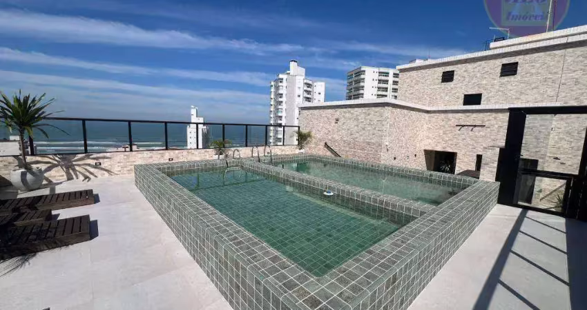 Apartamento novo com 1 quarto à venda, 57 m² por r$ 365.000 - vilamar - praia grande/sp