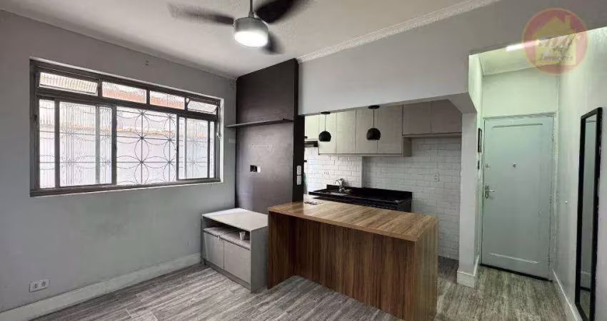 Apartamento com 2 quartos à venda, 52 m² por r$ 250.000 - boqueirão - praia grande/sp